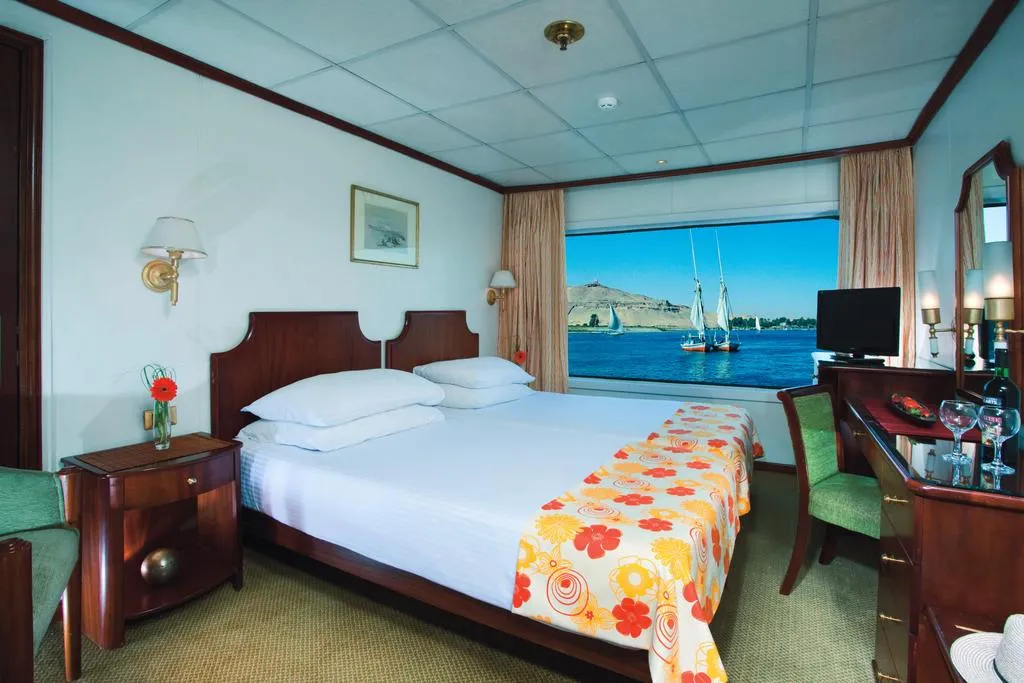 Cabin aboard the Radamis II Nile Cruise Nile cruise